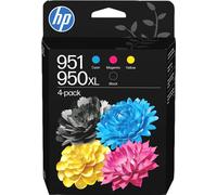HP Cartouches d'encre 950XL/951 C3WK1AE – Pack de 4 Noir/Cyan/Magenta/Jaune originales
