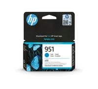 HP 951 Cartouche d'Encre Cyan Originale CN050AE - Pigment, 8.5ml, Rendement Standard 700 Pages, Compatibilité HP, 1 Unité