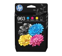 HP Cartouches d'encre 963 Noir/Cyan/Magenta/Jaune originales – Pack de 4