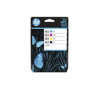 HP 963 Pack de 4 Cartouches authentiques (Noir,Cyan,Magenta,Jaune) (6ZC70AE)