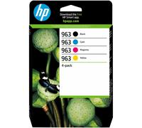 HP 963 Pack de 4 cartouches d'encre Noir/Cyan/Magenta/Jaune authentiques