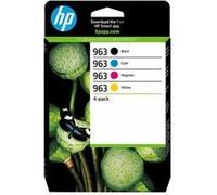 HP 963 Pack de 4 cartouches d'encre Noir/Cyan/Magenta/Jaune authentiques