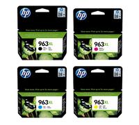 HP 963XL 4-pack High Yield Black/Cyan/Magenta/Yellow Original Ink Cartridges cartouche d'encre 4 pièce(s) Rendement élevé (XL) Noir, Cyan, Magenta, Jaune
