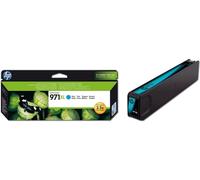 HP Cartouche d'encre 971XL Cyan Grande capacité Authentique (CN626AE) pour Officejet Pro X451