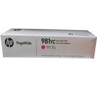 HP 981YC - À rendement extrêmement élevé - magenta - originale - PageWide - cartouche d'encre Contract - pour PageWide Managed Color MFP E58650dn; PageWide Managed Color Flow MFP E58650z