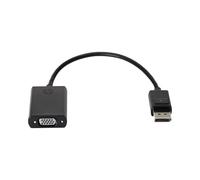 HP Adaptateur DisplayPort Mâle vers VGA Femelle, 0.2m, Résolution 1600x1200, Contacts Cuivre, HP Professionnel, Poids 60g, Référence F7W97AA