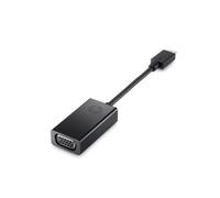HP Adaptateur USB-C vers VGA (N9K76AA#AC3) - Connecteurs USB Type-C Mâle / VGA Femelle, 0.076m, Noir, 23.9g - Dimensions: 13x25.5x150mm