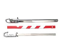 Barre de remorquage galvanisée L750xl170xH60mm P.1.1kg rouge-blanc avec sac