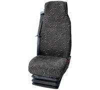 HP Autozubehör 22229 Star Housse de siège Coton, polyester anthracite, imprimé siège passager, siège conducteur