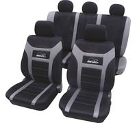 HP Autozubehör 22916 Housse de siège polyester anthracite siège conducteur, siège passager, siège ar