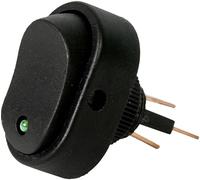 HP Autozubehör 28473 Interrupteur à bascule pour lautomobile 12 V 16 A 1 x Off/On à accrochage 1 pc(s) Piece