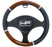HP Autozubehör Couvre-volant (Ø x H) 39 cm x 4 cm Polyuréthane (PU) tricolore, noir, bois, aluminium 37 - 39 cm