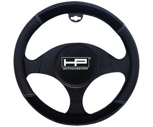 HP Autozubehör Couvre-volant (Ø x H) 39 cm x 4 cm Velours, Cuir synthétique noir 37 - 39 cm
