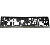 HP Autozubehör Edelstahl acier inoxydable, plastique Support de plaque dimmatriculation acier inoxydable, noir (L x l x H) 13.5 x 53 x 1.5 cm