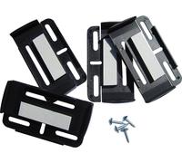 HP Autozubehör Simple-Fix plastique Support de plaque d'immatriculation noir