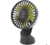 Ventilateur 12 V - HP AUTOZUBEHÖR - Modèle 12 V - Ventouse puissante - Réglable 360° - 3 vitesses avec port USB
