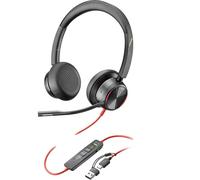 HP Blackwire 8225 Stereo USB-C Headset +USB-C/A Adapter, 214407-01 (Headset +USB-C/A Adapter)