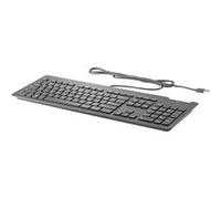 HP Business Slim - Clavier - USB - QWERTZ - Suisse - noir - pour HP 34, Z1 G9; Elite 800 G9; Pro 260 G9, 400 G9; ProOne 440 G9; ZBook Fury 15 G8, 17 G8