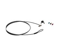 HP Câble de sécurité avec clé, 1,83 m, Clé, Noir, Argent 6UW42AA