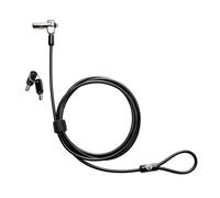 HP Câble de sécurité Nano Lock 1AJ39AA, Noir, 1,83 m, 2 clés, Compatible Chromebook et EliteBook