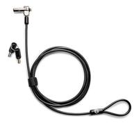 HP Câble de sécurité Nano Lock 1AJ39AA, Noir, 1,83 m, 2 clés, Compatible Chromebook et EliteBook