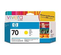 HP 70 cartouche d'encre Jaune authentique C9454A (TVA incluse)