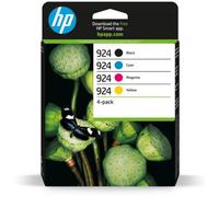 Hp - Cartouche D'encre Pack Multipack 4 Originales 924 (Noir + 3 Couleurs) - 6s8t4ae
