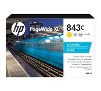 HP Cartouche d'encre PageWide XL 843C jaune de 400 ml