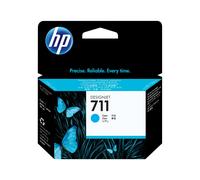 HP Cartouche DesignJet 711 Cyan CZ130A, encre Dye 29ml, pour T120/T520, 114x126x25mm, 60g, température 5-35°C