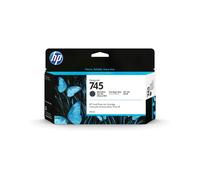 HP Cartouche Encre DesignJet 745 Noir Mat 130ml, Encre Pigmentée, Compatibilité DesignJet Z2600/Z5600 PostScript, Référence F9J99A