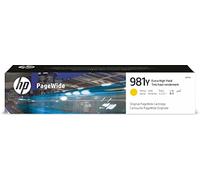 HP Cartouche originale PageWide 981Y extra haute capacité jaune