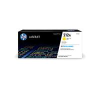 HP Cartouche Toner Jaune 212A LaserJet W2122A, Rendement Standard 4500 pages, Technologie Laser, Dimensions 55x78x289mm, Poids 860g