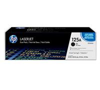 HP Cartridge No 125A HP125A HP 125A Dual Pack Black Schwarz Cartridge (CB540AD)