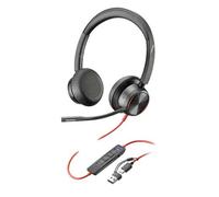 Poly micro-casque Blackwire 8225 Stéréo USB-C Certifié Microsoft Teams Noir
