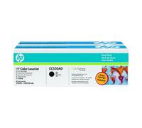 HP CC530A lot de 2 cartouches de toner LaserJet noir 3500 pages - CC530AD