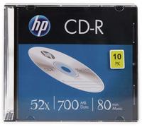 HP CD-R CRE00085-3, 69310 700MB CD-R 52x slim case 10-pack