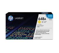 HP Toner LaserJet 648A (CE262A) Jaune Original - Rendement Standard 11000 pages - Technologie Laser - 13% Matériaux Recyclés - Dimensions 390x164x214mm