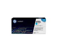 HP CE271A - Toner LaserJet 650A Cyan Original - Rendement Standard 15000 Pages - Technologie Laser - 17% Matériaux Recyclés - Fabrication Japon