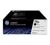 HP CE278AD 78A Lot de 2 Cartouches Toner d'origine pour imprimante Laserjet Pro M1536dnf/P1566/P1606DN/P1607dn/P1609dn Capacité d'impression : 2100 Pages Encre Noire