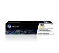 HP CE312A 126A Original LaserJet Toner Cartridge, Yellow, Single Pack , Standard