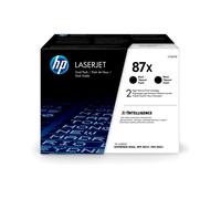 HP CF287XD - Lot de 2 Cartouches Toner LaserJet 87X Grande Capacité, Noir, 36000 Pages, Technologie Laser, Original, Professionnel