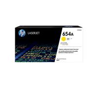 HP Cartouche de toner CF332A (654A) Jaune authentique LaserJet – TVA incluse
