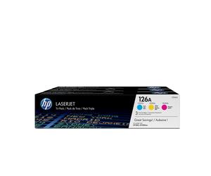 HP CF341A/126A - Toner pack couleurs, 3 x 1 000 pages