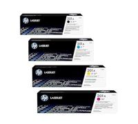 HP CF400A CF403A 201A Lot de 4 cartouches de toner d'origine pour HP Color Laserjet Pro MFP 277 DW Noir/cyan/magenta/jaune Capacité : env. 1500 pages/couleurs env. 1400 pages/5 %