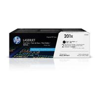 HP CF400XD 201X High Yield Original LaserJet Toner Cartridges, Black, Pack of 2