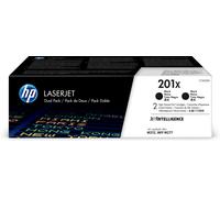 HP Cartouches de toner 201X Noir haute capacité Original LaserJet Pack de 2