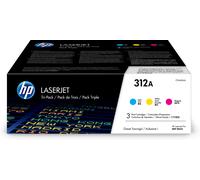 HP Toners 312A (CF440AM) - Pack de 3 authentiques multicolores pour Color LaserJet Pro m476