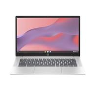 HP Chromebook 14a-nf0000sf Ordinateur Portable 14" FHD IPS, PC Portable (Intel Core i3-N305, RAM 8 Go, UFS 256 Go, Intel UHD Graphics, Chrome OS), Laptop Argent, Clavier AZERTY