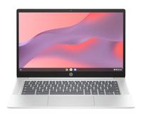 HP Chromebook 14a-nf0001sfx Ordinateur Portable 14" FHD IPS, PC Portable (Intel Processor N100, RAM 4 Go, eMMC 64 Go, Intel UHD Graphics, ChromeOS), Laptop Argent, Clavier AZERTY