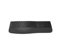 HP Clavier 685 Comfort Hybride : Sans Fil RF+Bluetooth, Membrane, Taille Réelle, Pavé Numérique, Profil Bas, Repose-Poignets, Compatible Windows/macOS/ChromeOS